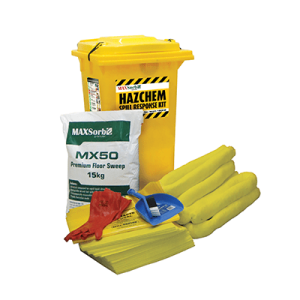 Hazardous waste kit, 120L Hazchem Spill Kit, designed for effective spill management and containment of hazardous materials.