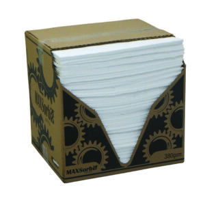380gsm oil and fuel absorbent pads - Pack 100